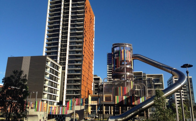 Indoor car park in Waterloo, Zetland, NSW, Australia