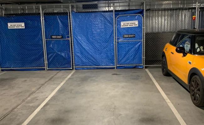 Indoor lot parking on Spencer Street in West Melbourne Victoria Indoor lot parking on Spencer Street in West Melbourne Victoria