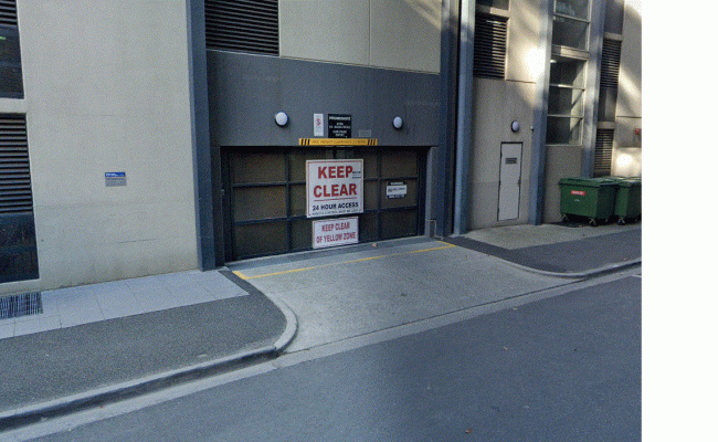 Indoor lot parking on St Kilda Road in Melbourne Central Business District Victoria Indoor lot parking on St Kilda Road in Melbourne Central Business District Victoria