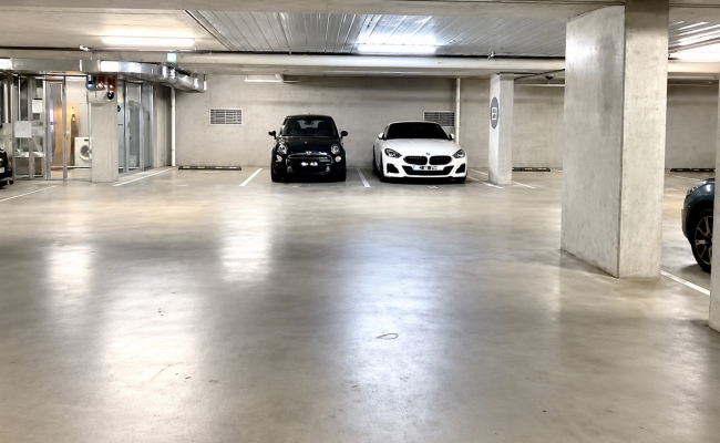 Indoor lot parking on St Kilda Road in Melbourne Victoria Indoor lot parking on St Kilda Road in Melbourne Victoria