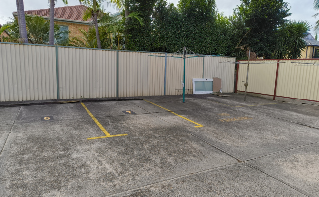 Convenient secure outdoor lot parking.