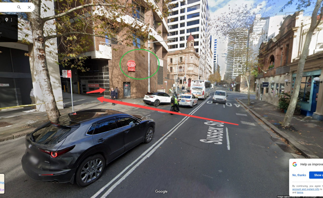 Cheap parking Sydney City CBD. Opposite the Slip In. In Metro Apartments