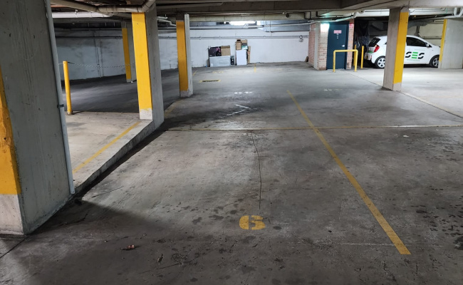 Large single underground space 2.8X6.0m only 500m walk to Strathfield Station. Undercover & spacious