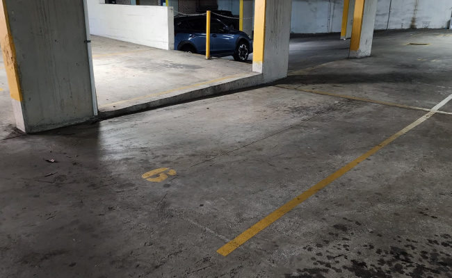 Large single underground space 2.8X6.0m only 500m walk to Strathfield Station. Undercover & spacious