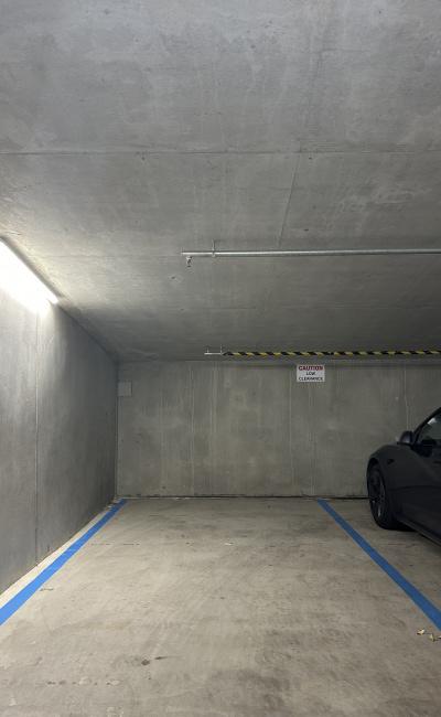 Large, secure car space with EV charger.