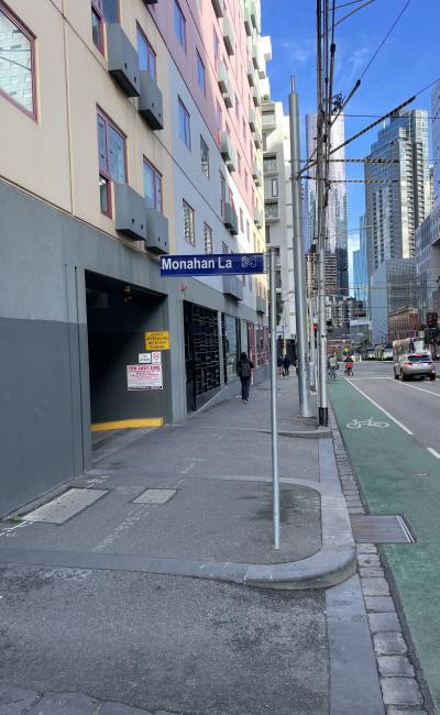 Indoor lot parking on Swanston Street in Carlton Victoria