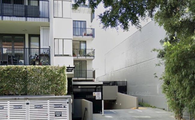 Secure car space available in underground car park part of residential building in New Farm.