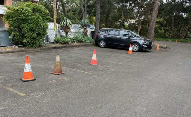 Outdoor lot parking on The Horsley Drive in Fairfield New South Wales