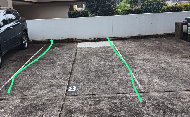 Outdoor car space for rent, right near Chatswood Chase