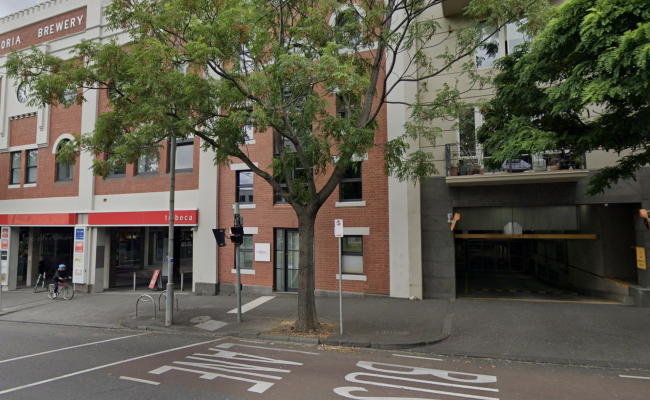 Indoor secure car space on Victoria Parade within Tribeca Apartments and close to city & hospitals