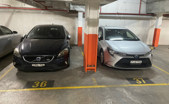 Victoria road Coles building covered car space