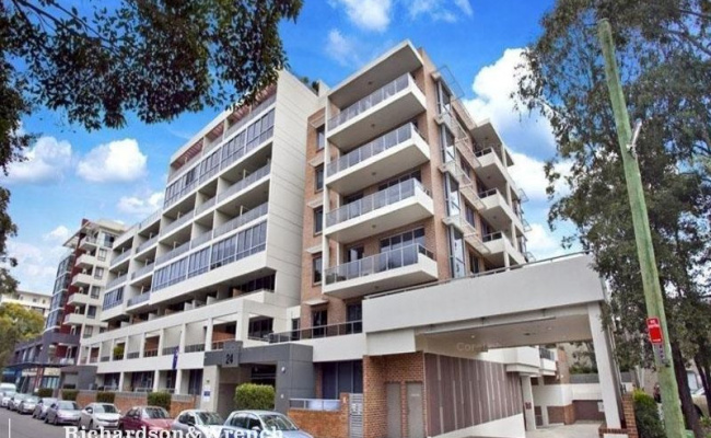 Indoor lot parking on Walker Street in Rhodes New South Wales