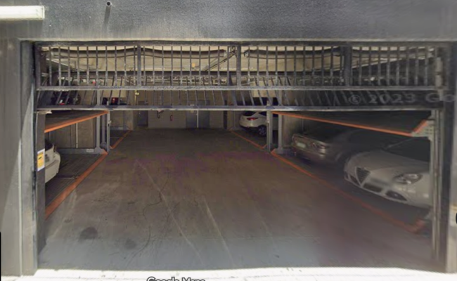 Stacker parking in Waymouth St Adelaide