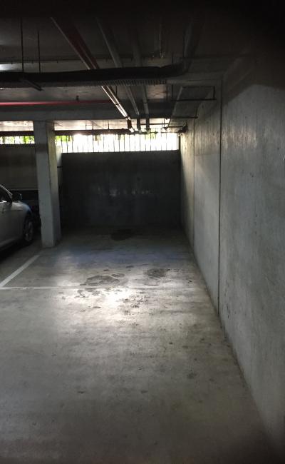 Secure gated car space
