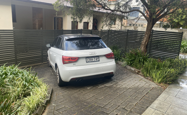 Rear driveway space in North Sydney/Crows Nest