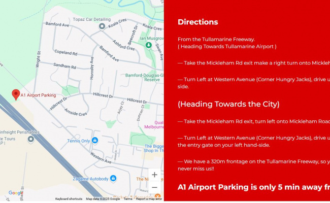 A1 Airport Parking Tullamarine - Undercover
