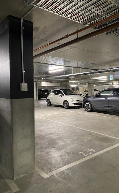 Indoor lot parking on Wominjeka Walk in West Melbourne Victoria Indoor lot parking on Wominjeka Walk in West Melbourne Victoria