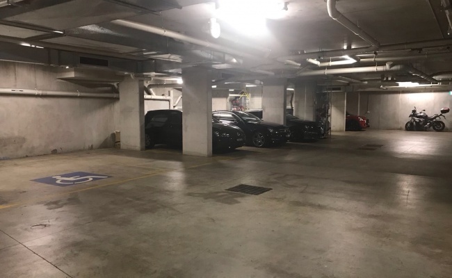 Indoor parking space beside Alexandria Park