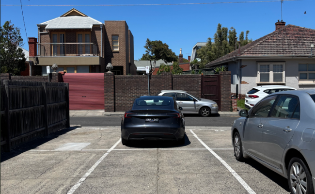 Outdoor lot parking on Wynnstay Road in Prahran Victoria Outdoor lot parking on Wynnstay Road in Prahran Victoria