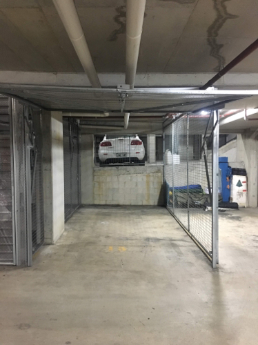 Secure underground lock up parking spot