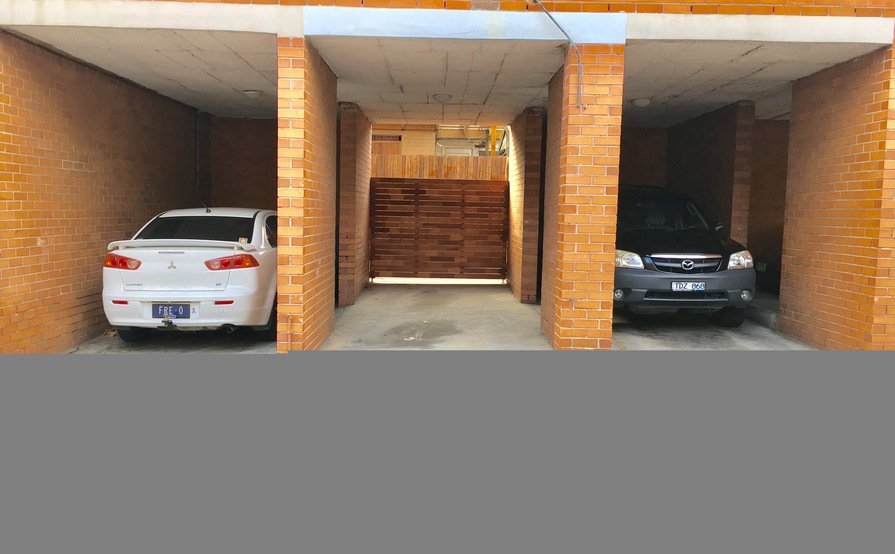 Secure covered car space in Lennox St Richmond