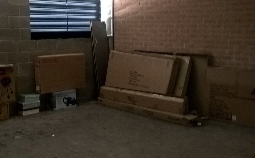 Secured Brick wall Double Lockup Garage/Storage.