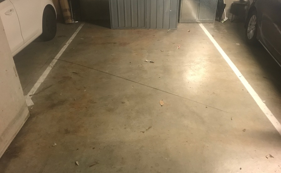 Under covered car space for rent with secure swipe
