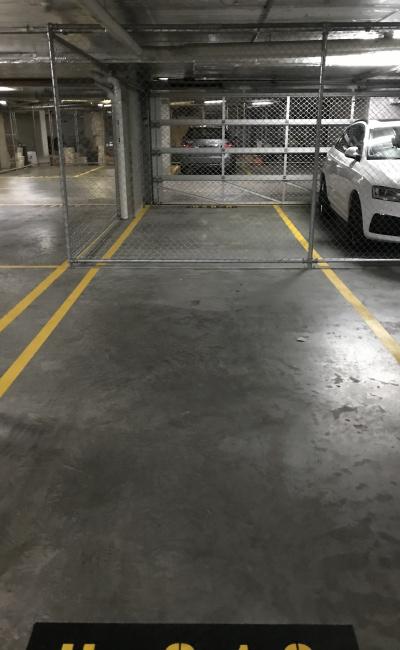 Secure parking opposite Victoria Gardens
