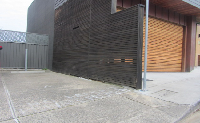 Large accessible carspace with lockable bollard in Edgecliff.