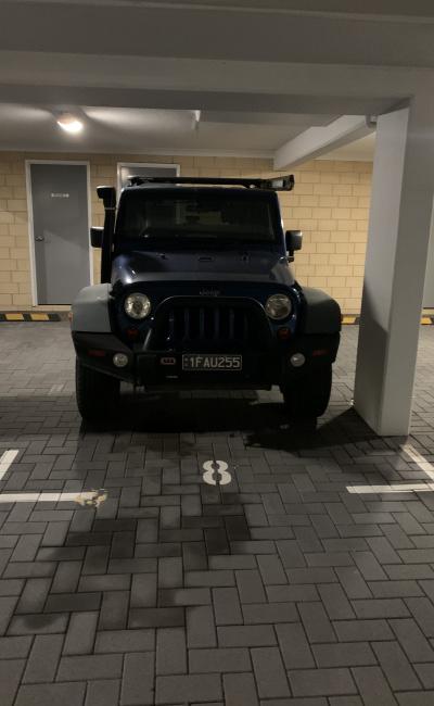 Great undercover parking space with gates